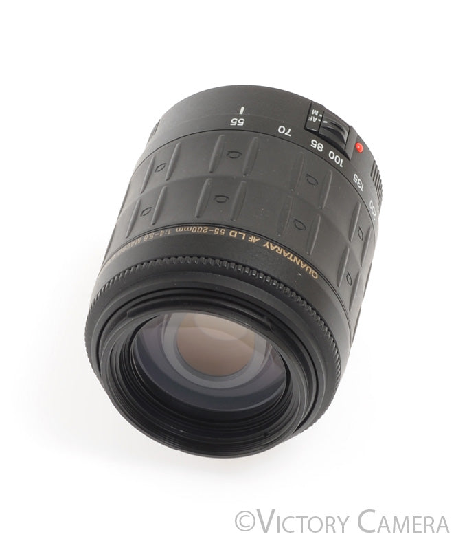 Quantaray AF LD 55-200mm f4-5.6 Telephoto Zoom Lens for Canon EF [EXC] - Victory Camera