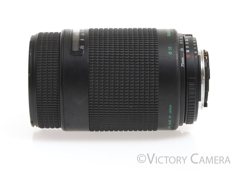 Quantaray Tech 10 75-300mm f4-5.6 Zoom Lens for Nikon AF-D [EXC] - Victory Camera