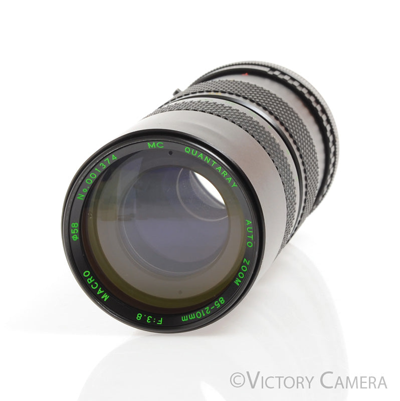 Quantaray MC 85-210mm f3.8 Telephoto Zoom Lens for Canon FD [EXC] - Victory Camera