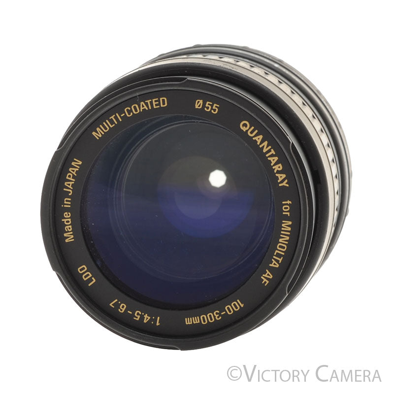 Quantaray AF 100-300mm f4.5-6.7 Zoom Lens for Minolta A Mount [EXC-] - Victory Camera