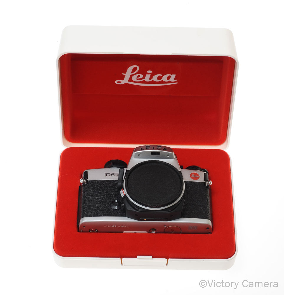 Leica R6.2 Chrome 35mm Film SLR Camera Body w/ Box [MINT-] image 2