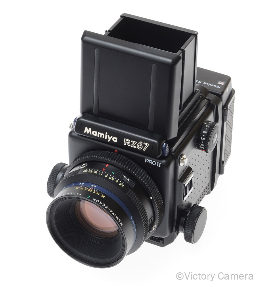 Mamiya RZ67 Pro II 6x7 Camera w/ WLF, 110mm f2.8 Prime Lens 120 [MINT-] image 3
