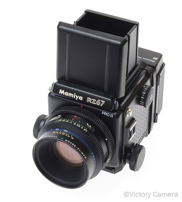 Mamiya RZ67 Pro II 6x7 Camera w/ WLF, 110mm f2.8 Prime Lens 120 [MINT-