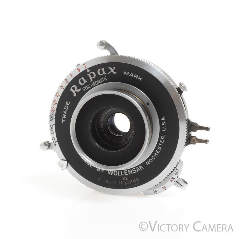 Goerz 4&quot; (100mm) f9.5 Red Dot Artar Apochromat Lens for 6x7 View Camera [Good] - Victory Camera