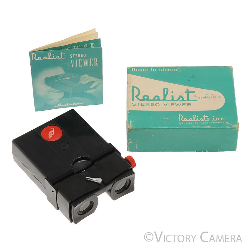 Realist Stereo Viewer w/ Doublet Lens and LED Bulb ~Model 2061 [EXC] - Victory Camera