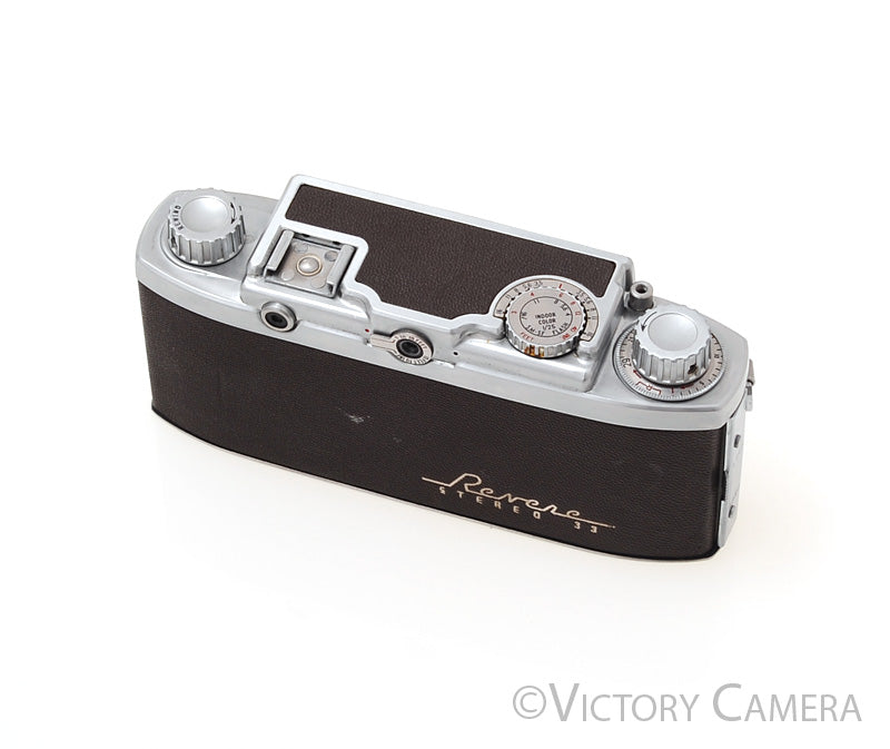 Vintage Revere 33 Stereo 35mm 3D Film Camera w/ Case [EXC] - Victory Camera