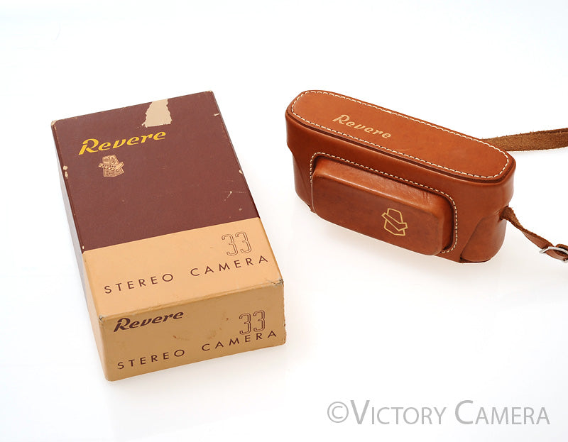 Vintage Revere 33 Stereo 35mm 3D Film Camera w/ Case [EXC] - Victory Camera