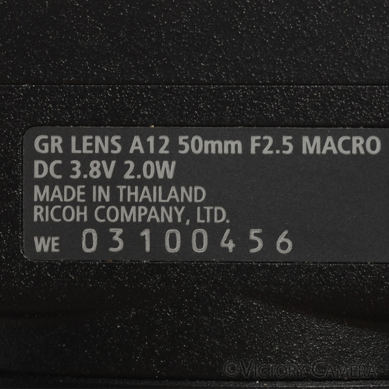 Ricoh GR 50mm f2.5 Macro A12 Lens for GXR [MINT-]