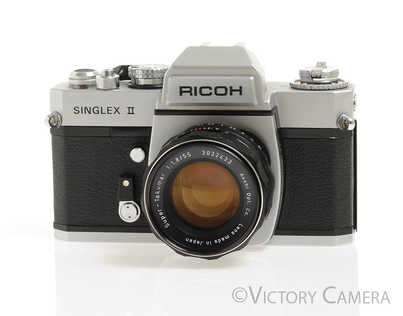 Ricoh Singlex II 35mm SLR Camera w/ Pentax 55mm f1.8 Lens -No Meter- [GOOD] - Victory Camera