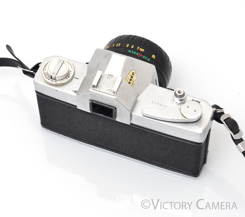 Ricoh Singlex TLS 35mm SLR Camera w/ Zenitar 50mm f2 Lens -No Meter- [GOOD] - Victory Camera