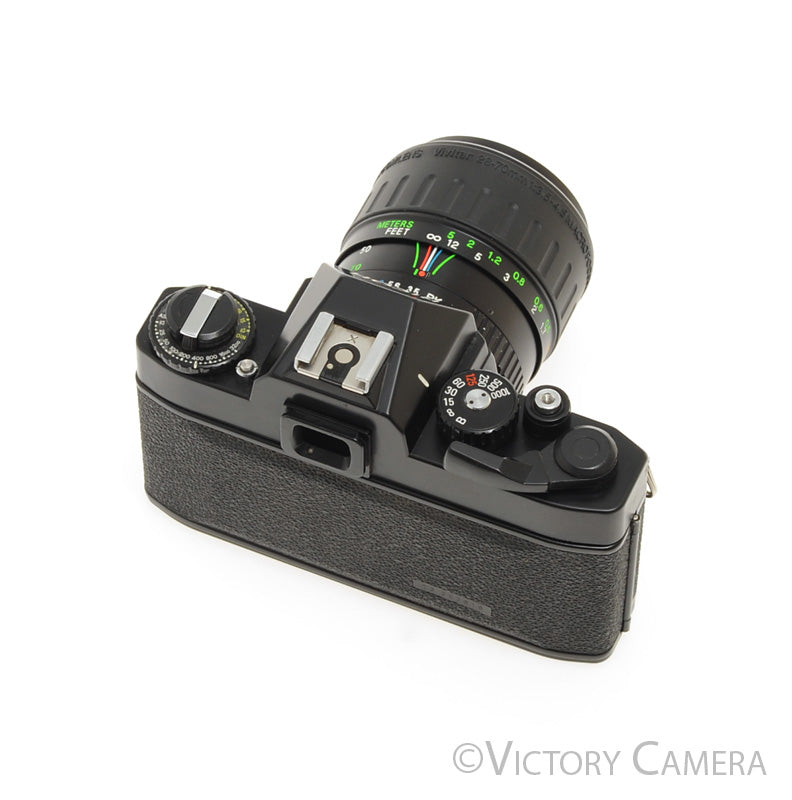 Ricoh KR-5 SuperBlack 35mm Film Camera w/ 28-70mm Zoom Lens [EXC] - Victory Camera