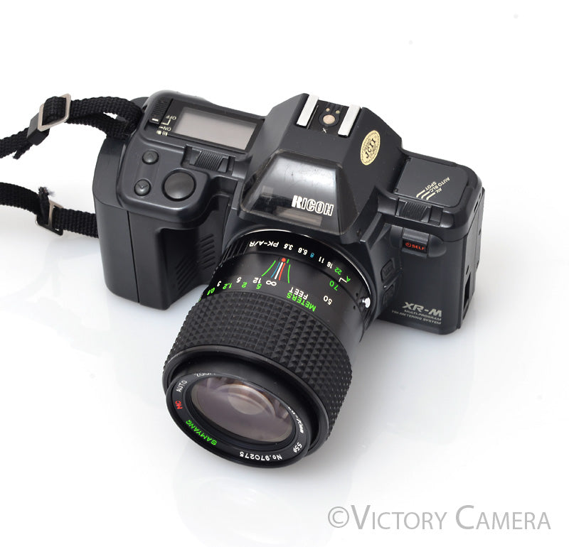 Ricoh XR-M Black 35mm Film Camera w/ 28-70mm Zoom Lens [EXC] - Victory Camera