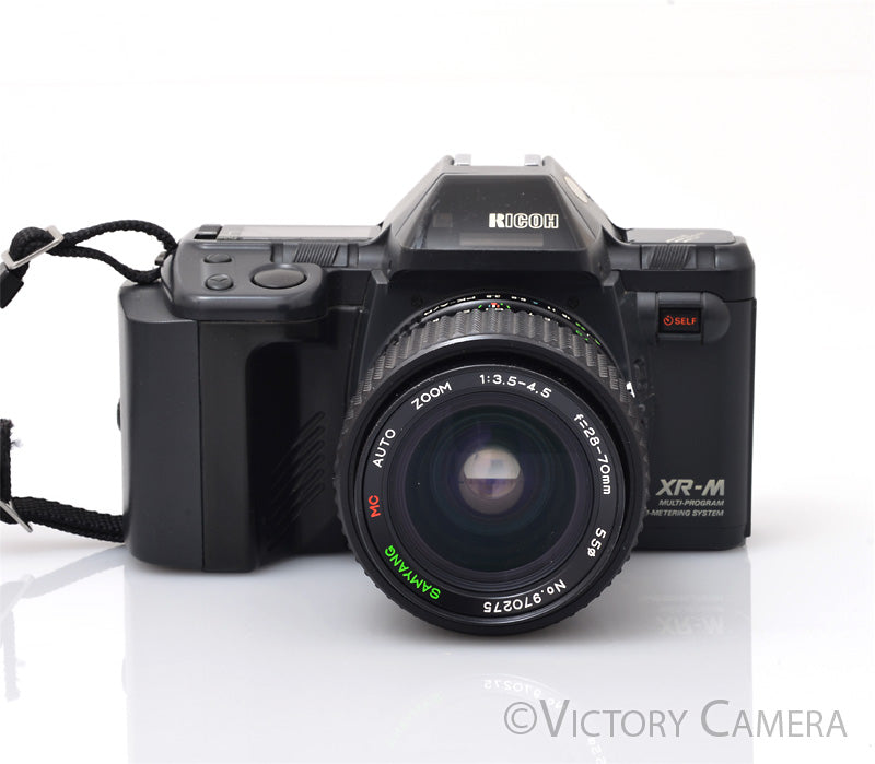 Ricoh XR-M Black 35mm Film Camera w/ 28-70mm Zoom Lens [EXC] - Victory Camera