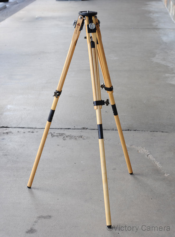 Ries Junior Deluxe Wooden Tripod [MINT-] - Victory Camera