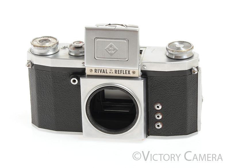 KW Rival Reflex 35 MX Chrome 35mm SLR w/ WLF (Needs CLA) [AS-IS] - Victory Camera