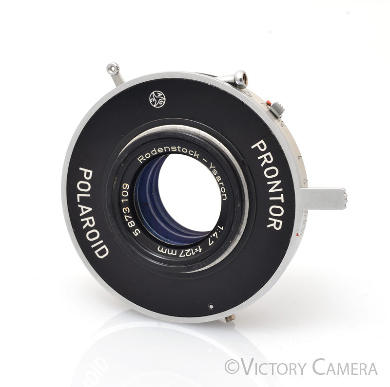 Rodenstock-Ysaron 127mm f4.7 Large Format 4x5 Lens in Polaroid Prontor [EXC+] - Victory Camera