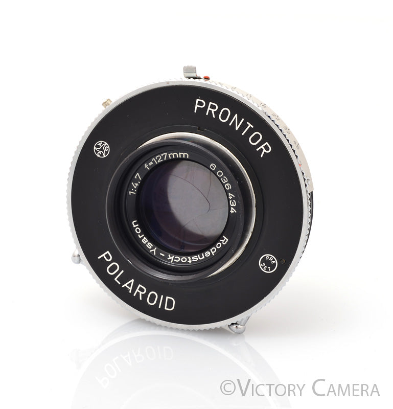 Rodenstock-Ysaron 127mm f4.7 Large Format 4x5 Lens in Polaroid Prontor [EXC+] - Victory Camera