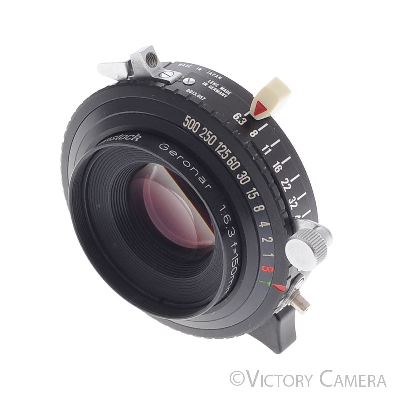 Rodenstock Geronar 150mm f6.3 MC 4x5 Lens Copal 0 Shutter [EXC+] - Victory Camera
