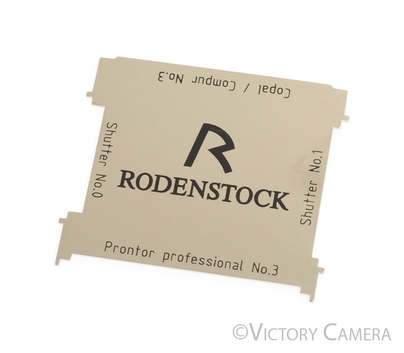 Rodenstock Genuine Lens Wrench for Compur, Copal, Prontor 0, 1, &amp; 3 Shutters - [MINT-] - Victory Camera
