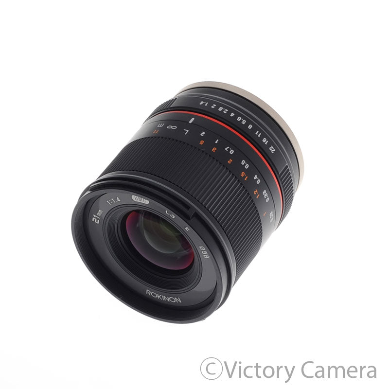 Rokinon 21mm f1.4 UMC CS E Manual Focus Lens for APS-C Sony E  [EXC+] - Victory Camera