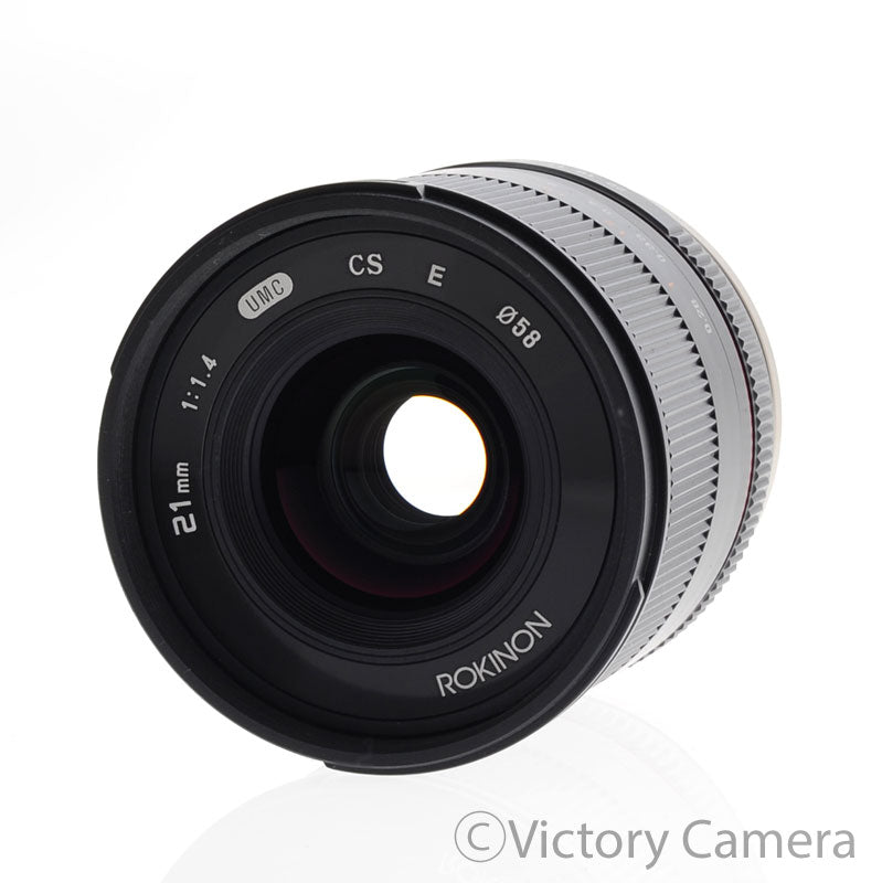 Rokinon 21mm f1.4 UMC CS E Manual Focus Lens for APS-C Sony E  [EXC+] - Victory Camera