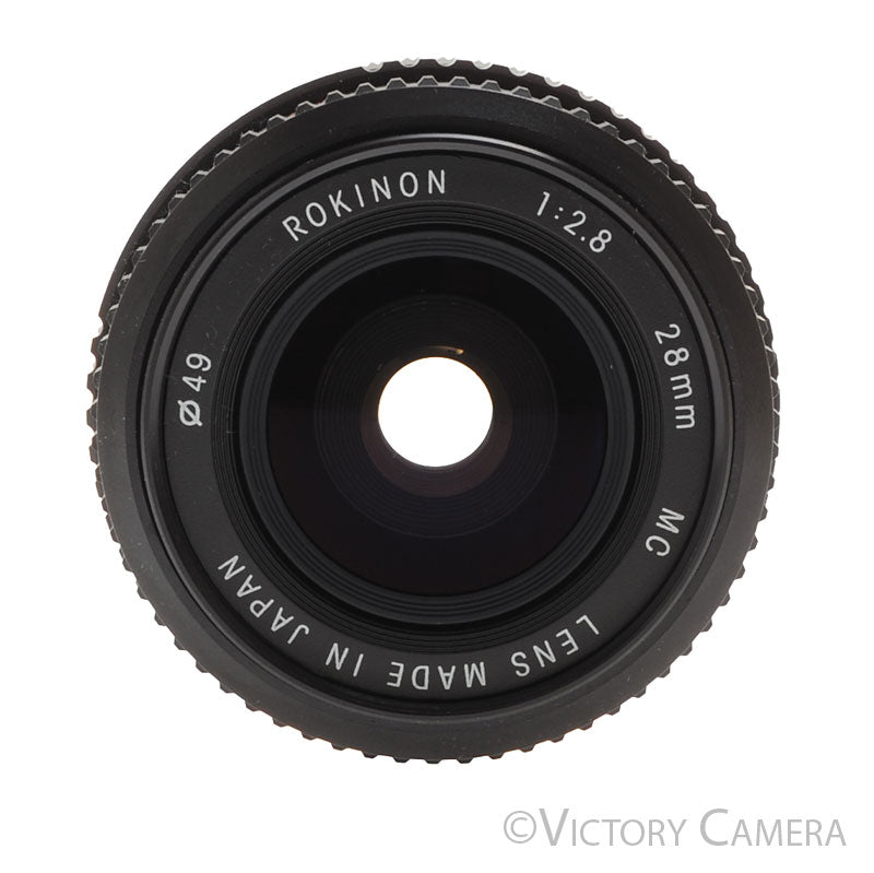 Rokinon 28mm f2.8 MC Wide Angle Prime Lens for Canon FD [EXC+] - Victory Camera