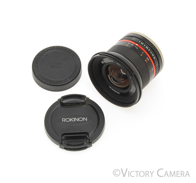Rokinon 12mm f2 NCS CS E Wide Angle Lens for Sony APS-C E Mount [EXC+] - Victory Camera