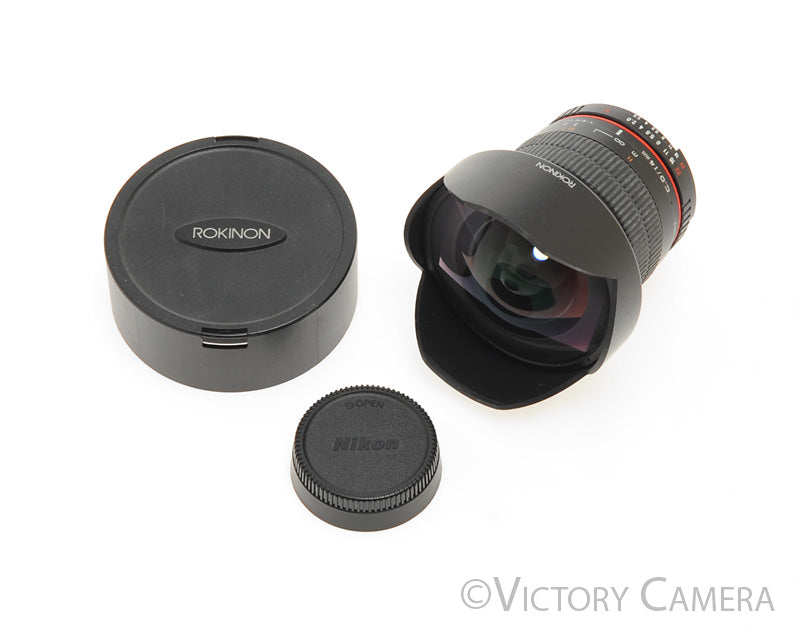 Rokinon 14mm f2.8 Wide Angle Fisheye Lens for Nikon F [EXC-] - Victory Camera