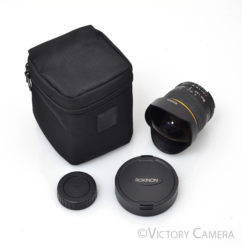 Rokinon CS 8mm f3.5 Wide Angle Fisheye Lens for Nikon AI-S [EXC-] - Victory Camera