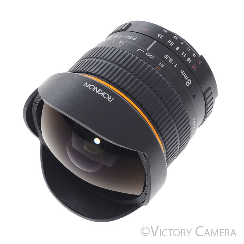 Rokinon CS 8mm f3.5 Wide Angle Fisheye Lens for Nikon AI-S [EXC] - Victory Camera
