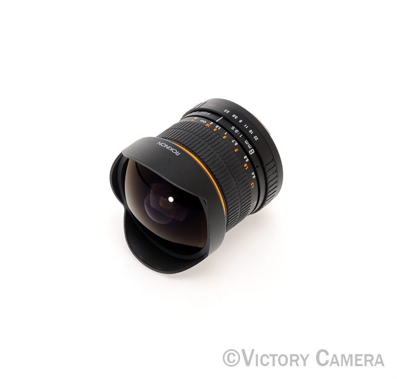 Rokinon Aspherical 8mm f3.5 Very Wide Angle Fisheye Lens for Canon EF [EXC+]