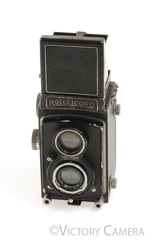 Rolleicord II Type 3 Twin Lens Reflex Camera w/ 7.5cm f3.5 Triotar Len Rolleicord II Type 3 Twin Lens Reflex Camera w/ 7.5cm f3.5 Triotar Len