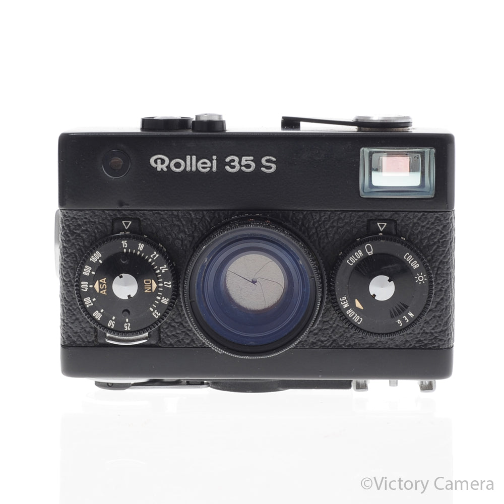 Rollei 35S 35 S 40mm f2.8 Zeiss Sonnar Black Camera -No Meter- [EXC-] image 1