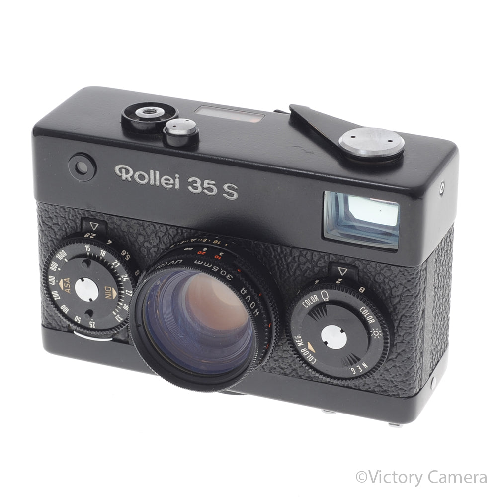 Rollei 35S 35 S 40mm f2.8 Zeiss Sonnar Black Camera -No Meter- [EXC-] image 2
