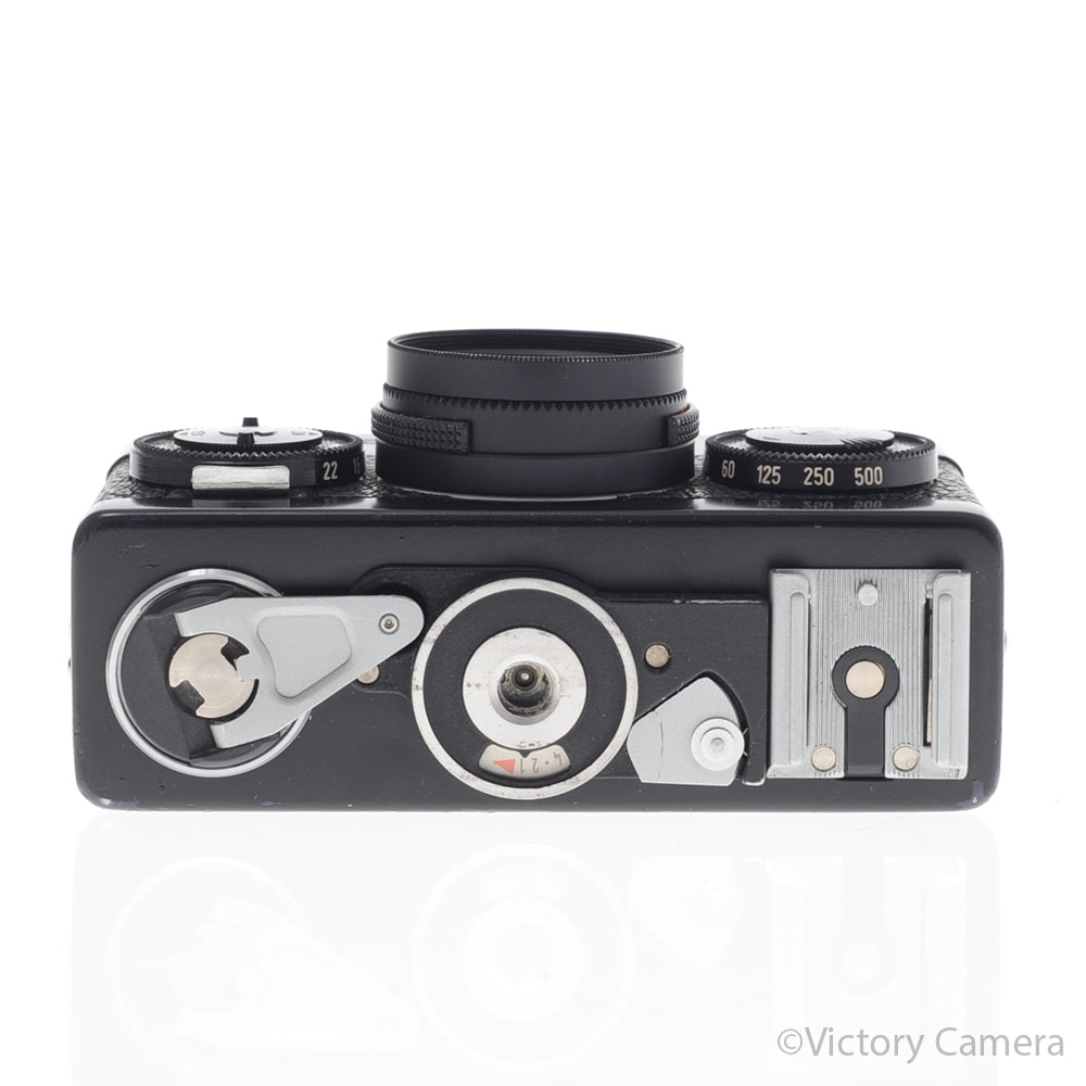 Rollei 35S 35 S 40mm f2.8 Zeiss Sonnar Black Camera -No Meter- [EXC-] image 4