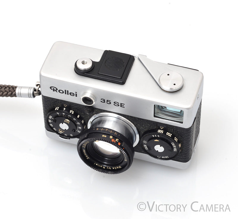 Rollei 35 SE Chrome 35mm Camera w/ 40mm f2.8 Sonnar Lens -No Meter- [EXC] - Victory Camera