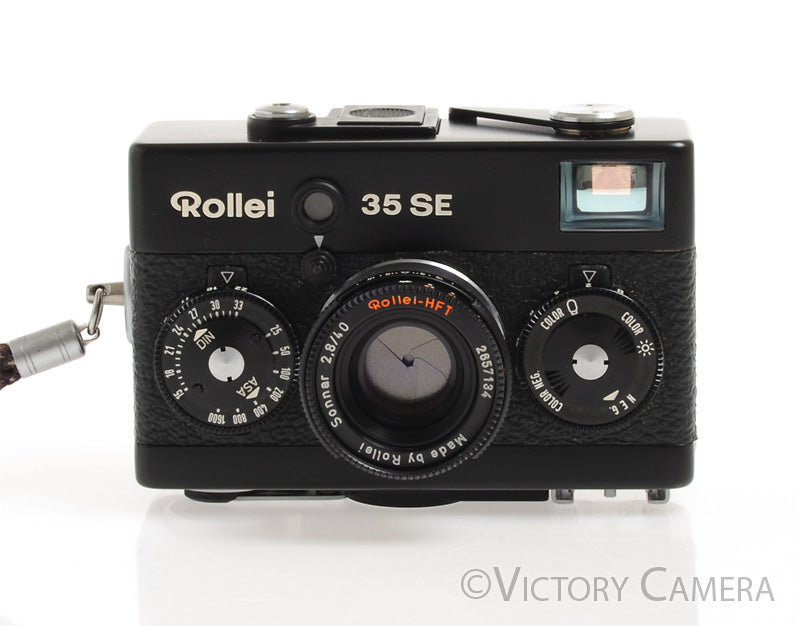 Rollei 35 SE Black 35mm Camera w/ 40mm f2.8 Sonnar Lens -No Meter-