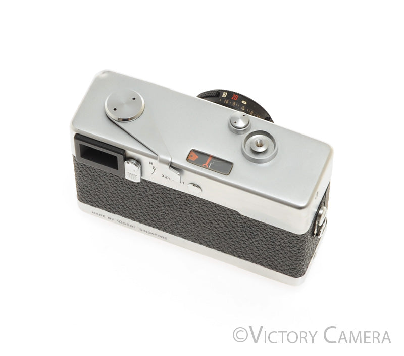 Rollei 35 Chrome 35mm Camera w/ 40mm f3.5 Tessar Lens -Good Meter- [EXC-] - Victory Camera