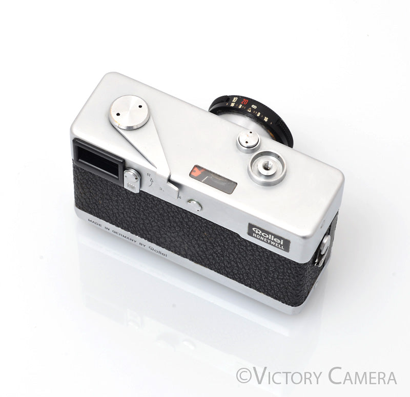 Rollei 35 Chrome 35mm Camera w/ 40mm f3.5 Tessar Lens -Good Meter- [EXC] - Victory Camera