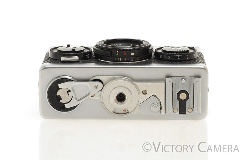 Rollei 35 Chrome 35mm Camera w/ 40mm f3.5 Tessar Lens -Good Meter- [EXC-] - Victory Camera