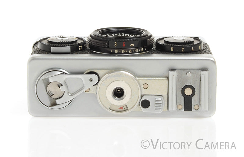 Rollei 35 Chrome 35mm Camera w/ 40mm f3.5 Tessar Lens -Good Meter- [EX