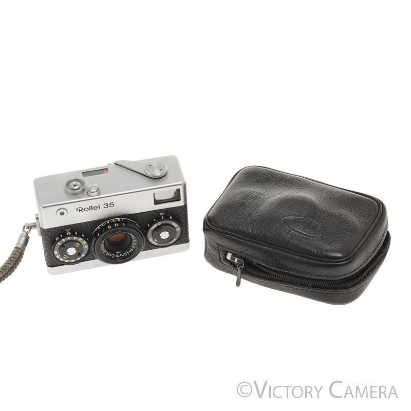 Rollei 35 40mm f3.5 Zeiss Tessar Chrome Camera -No Meter [EXC]