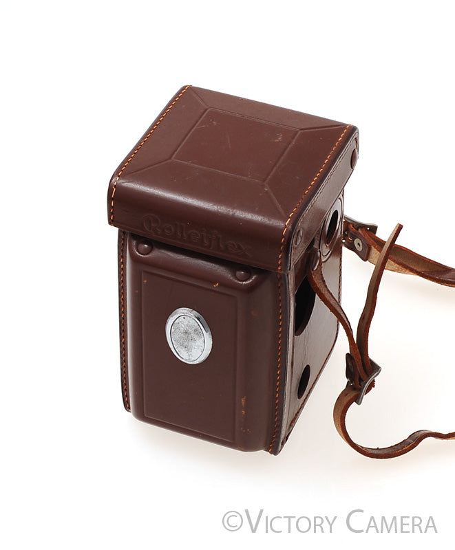 Rollei Rolleiflex Genuine Brown Leather Ever Ready Case for 3.5A [EXC] - Victory Camera