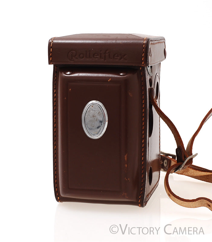 Rollei Rolleiflex Genuine Brown Leather Ever Ready Case for 3.5A [EXC] - Victory Camera