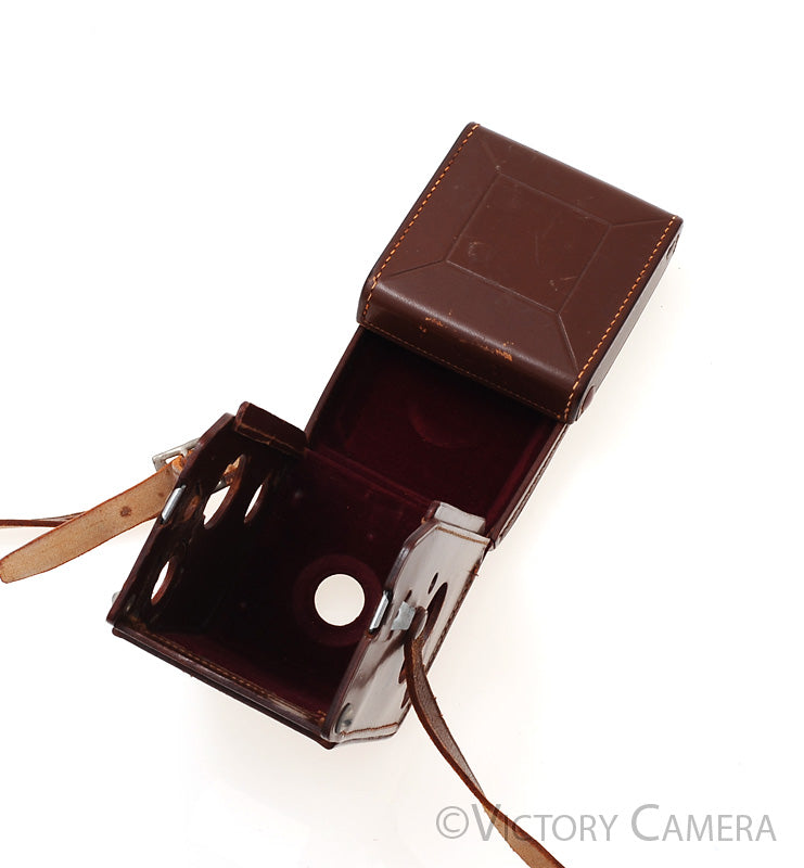 Rollei Rolleiflex Genuine Brown Leather Ever Ready Case for 3.5A [EXC] - Victory Camera