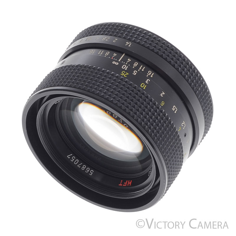 Rollei HFT 50mm f1.4 Carl Zeiss Planar Late West Germany Lens QBM [EXC] - Victory Camera