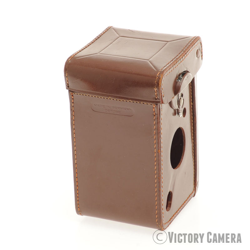 Rollei Rolleiflex Genuine Brown Leather Ever Ready Case for 3.5F [EXC] - Victory Camera