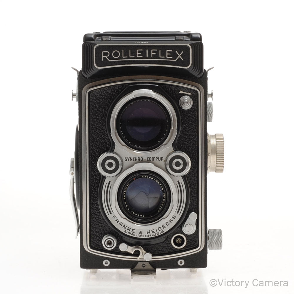 Rolleiflex MX Type 1 6x6 TLR Film Camera w/ 75mm f3.5 Opton Tessar [GOOD] - Victory Camera