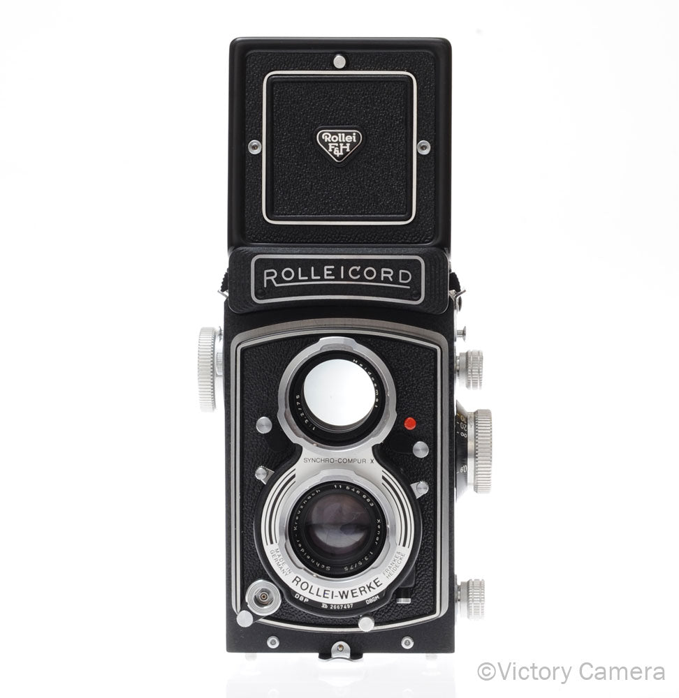 Rollei Rolleicord Vb Medium Format TLR Camera w/ 75mm f3.5 Xenar Lens [MINT-] - Victory Camera