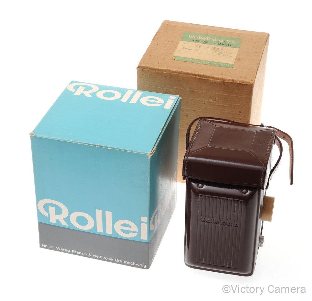 Rollei Rolleicord Vb Medium Format TLR Camera w/ 75mm f3.5 Xenar Lens [MINT-] - Victory Camera